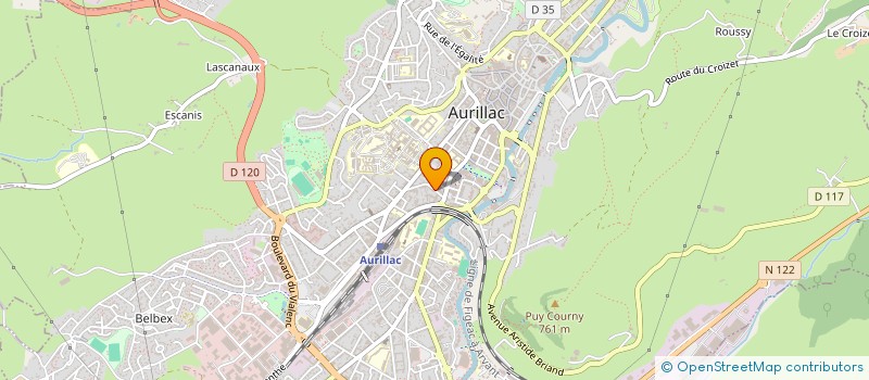 localisation de l'entreprise MADAME SARAH TELLIER à AURILLAC