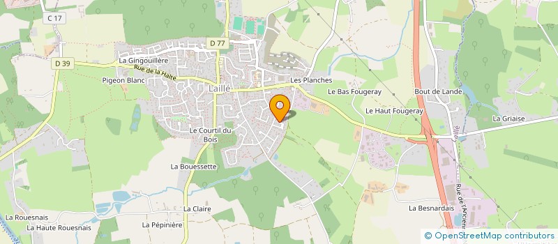 localisation de l'entreprise MADAME SARAH TETAUD  SAINT-ERBLON