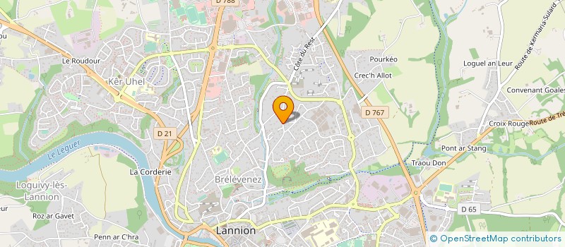 localisation de l'entreprise MADAME SARAH THIERRY  LANNION