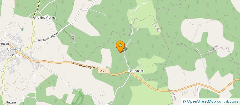 localisation de l'entreprise MADAME SARAH THOMPSON  CONCOTS