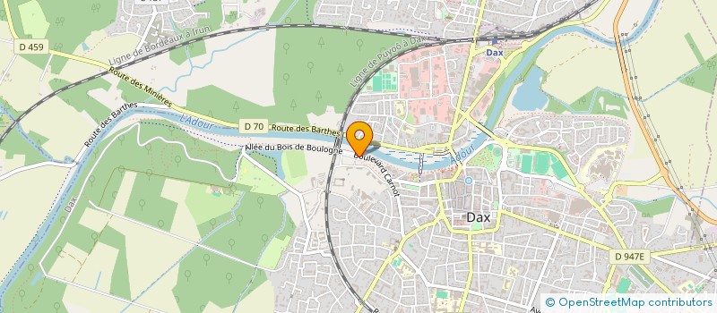 localisation de l'entreprise MADAME SARAH TORRES  DAX