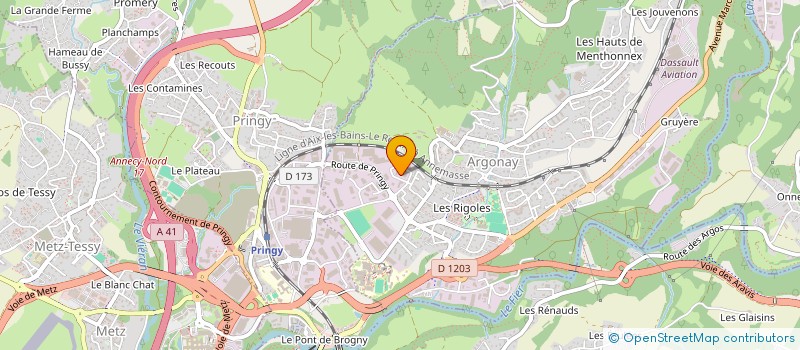 localisation de l'entreprise MADAME SARAH TORRESI à EPAGNY METZ-TESSY