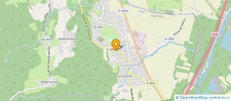 localisation de l'entreprise MADAME SARAH TOUCHARD  CHAPAREILLAN