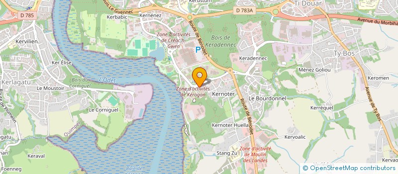 localisation de l'entreprise MADAME SARAH UGUEN  QUIMPER