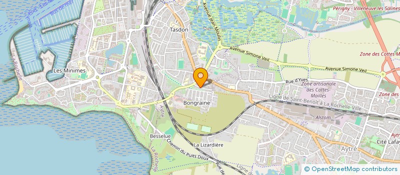 localisation de l'entreprise MADAME SARAH VALLY  LA ROCHELLE