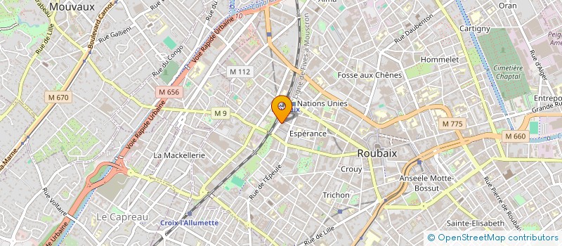 localisation de l'entreprise MADAME SARAH VAN ROMPAEY à ROUBAIX