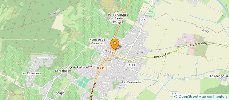 localisation de l'entreprise MADAME SARAH VANHELMON  GIVRY