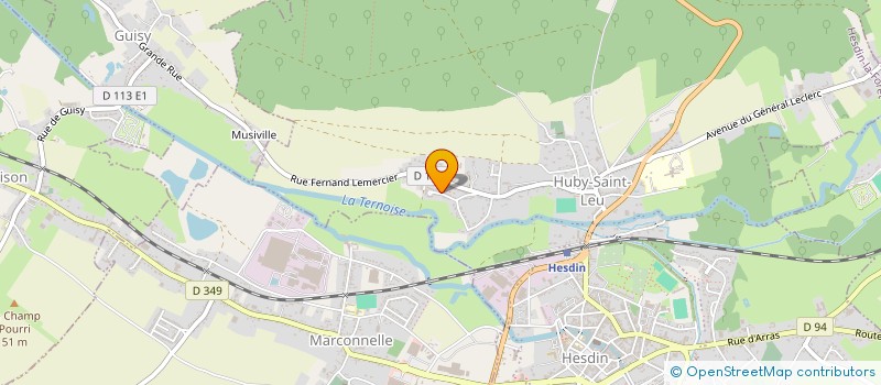 localisation de l'entreprise MADAME SARAH VANHOVE  HUBY-SAINT-LEU