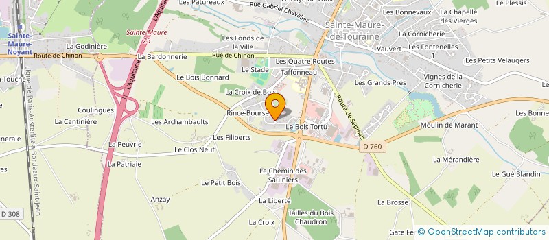 localisation de l'entreprise MADAME SARAH VERNAT  SAINTE-MAURE-DE-TOURAINE