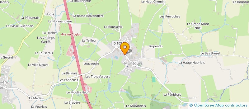 localisation de l'entreprise MADAME SARAH VERNIER  LES PORTES DU COGLAIS