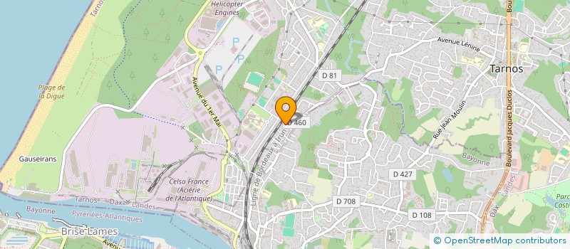 localisation de l'entreprise MADAME SARAH VERNIS  TARNOS