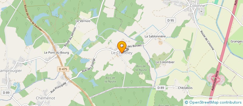 localisation de l'entreprise MADAME SARAH VERRIEN  LE CHATELEY