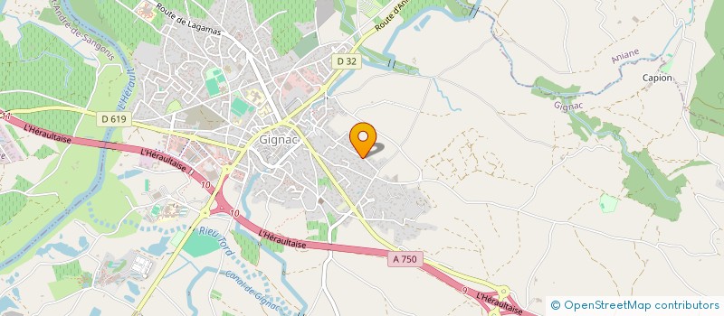 localisation de l'entreprise MADAME SARAH VIALE  GIGNAC