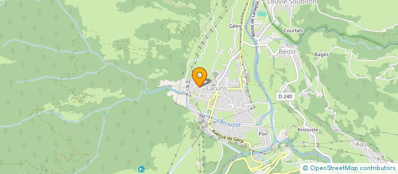 localisation de l'entreprise MADAME SARAH VIDAL  LARUNS