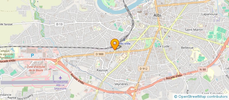 localisation de l'entreprise MADAME SARAH VIEILLEDENT  ALBI