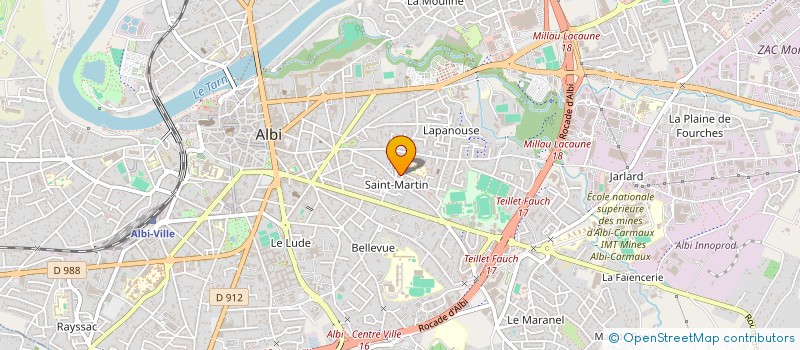 localisation de l'entreprise MADAME SARAH VIGUIER  ALBI