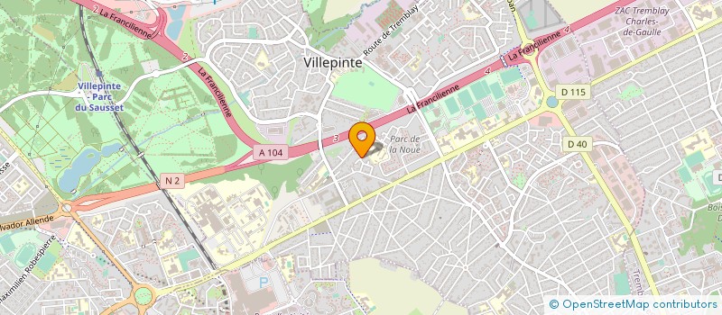 localisation de l'entreprise MADAME SARAH VILLELONGUE  BONDY