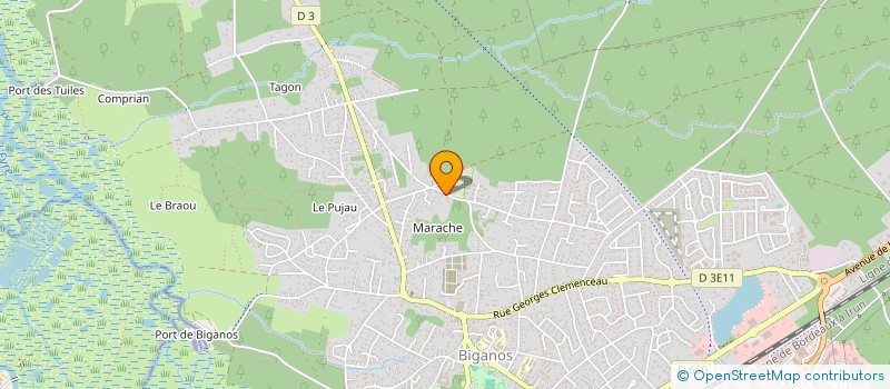 localisation de l'entreprise MADAME SARAH VILLENEUVE  BIGANOS