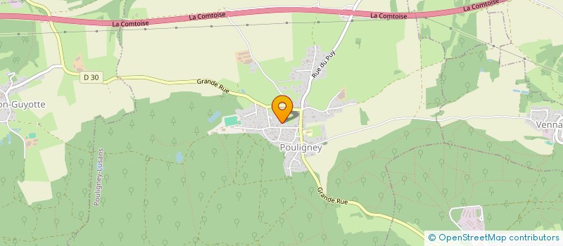 localisation de l'entreprise MADAME SARAH VIONNET  POULIGNEY-LUSANS