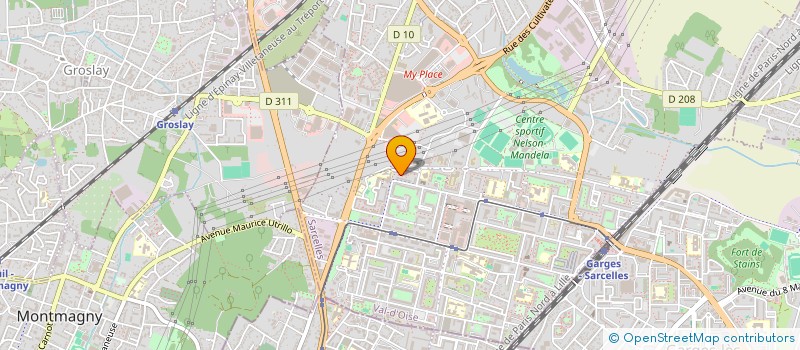 localisation de l'entreprise MADAME SARAH WIZMAN  SARCELLES