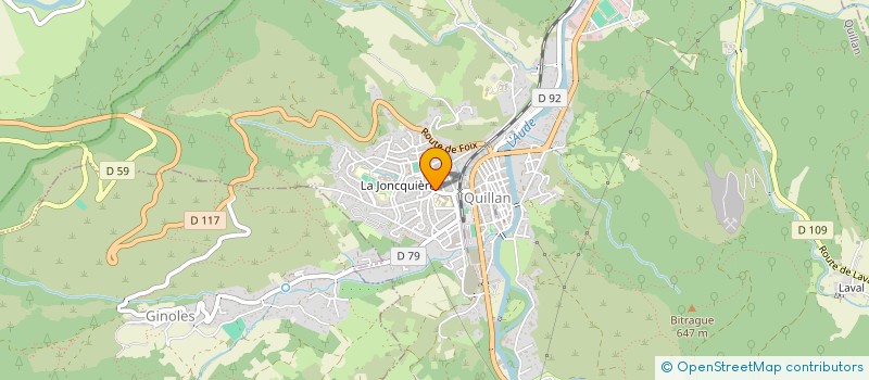 localisation de l'entreprise MADAME SARAH WOOLDRIDGE à QUILLAN