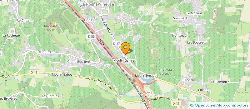 localisation de l'entreprise MADAME SARAH YATES  LA ROCHE-VINEUSE