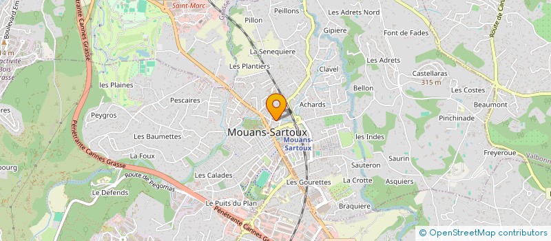 localisation de l'entreprise MADAME SARAH ZACOUR  MOUANS-SARTOUX