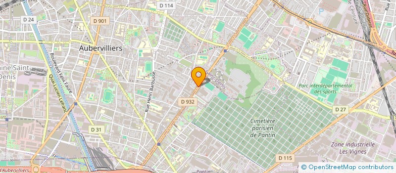 localisation de l'entreprise MADAME SARAH ZELMATI  AUBERVILLIERS