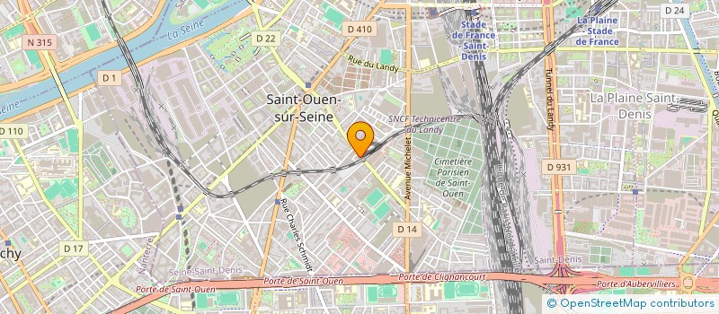 localisation de l'entreprise MADAME SARAH ZHANG à SAINT-OUEN-SUR-SEINE