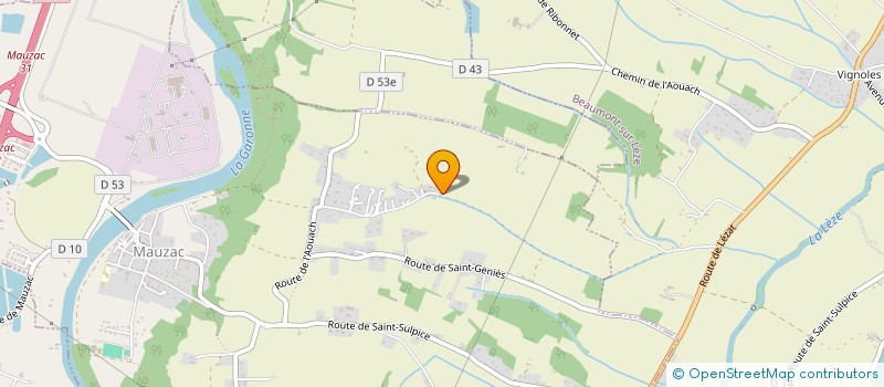 localisation de l'entreprise MADAME SARAH ZUBIC  MAUZAC