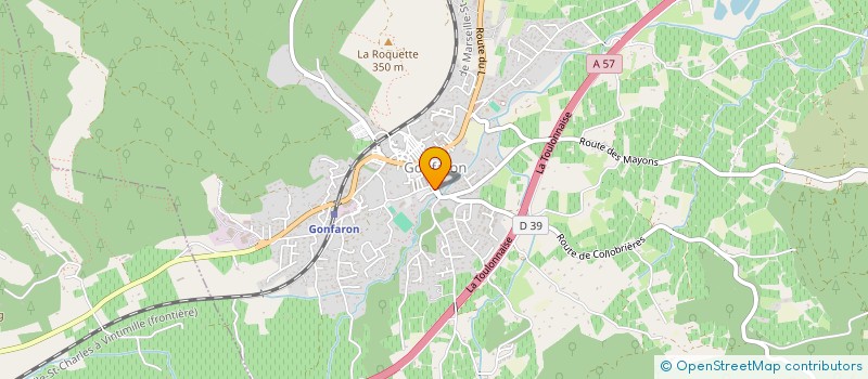 localisation de l'entreprise MADAME SARAHLINE BETTENCOURT-AMARANTE  GONFARON