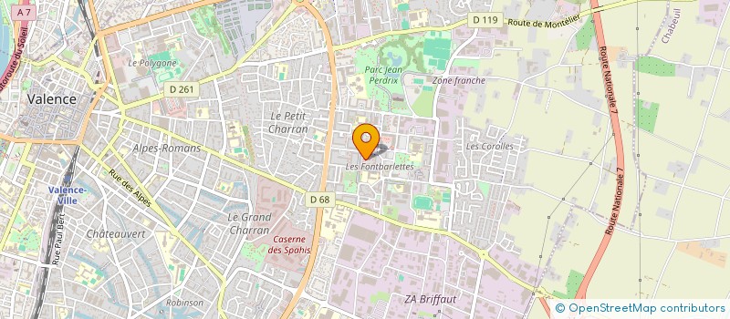 localisation de l'entreprise MADAME SARAN CHERIF  VALENCE