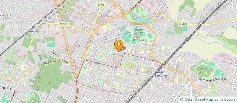 localisation de l'entreprise MADAME SARAN KABA  SARCELLES