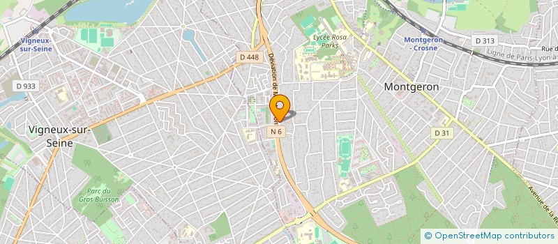 localisation de l'entreprise MADAME SARAN KABA à MONTGERON