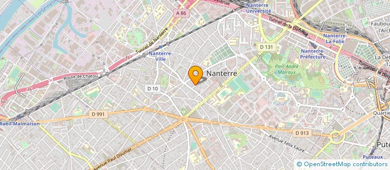 localisation de l'entreprise MADAME SARAN SUNDER à NANTERRE