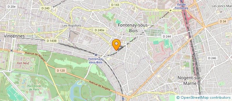 localisation de l'entreprise MADAME SARAN TOURRE  FONTENAY-SOUS-BOIS