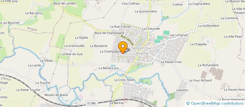 localisation de l'entreprise MADAME SARATA DADA  SERVON-SUR-VILAINE