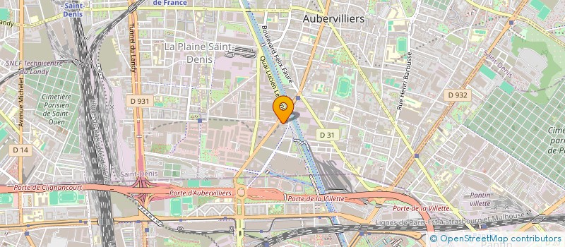 localisation de l'entreprise MADAME SARATA TOURE à AUBERVILLIERS