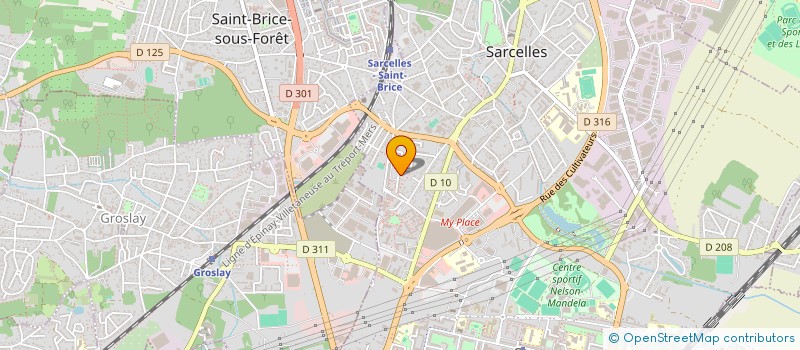 localisation de l'entreprise MADAME SARATAGBE KABA  SARCELLES