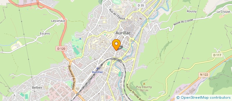 localisation de l'entreprise MADAME SARI YOSHIMURA à AURILLAC