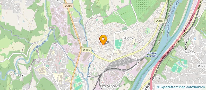 localisation de l'entreprise MADAME SARINA CASTELLETI  GRIGNY