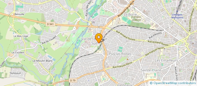 localisation de l'entreprise MADAME SARRA ABADA à LIMOGES