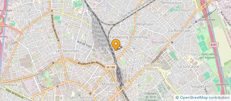 localisation de l'entreprise MADAME SARRA BEKKOUCHA à TOULOUSE