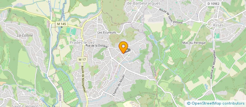 localisation de l'entreprise MADAME SARRA BELHAMIDI  PRADES-LE-LEZ