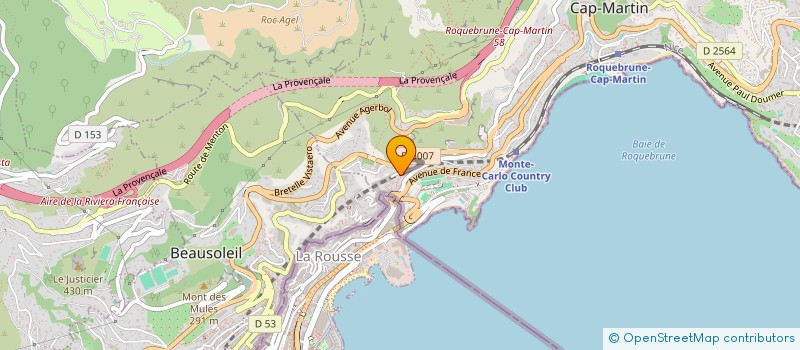localisation de l'entreprise MADAME SARRA BEN ABDALLAH  ROQUEBRUNE-CAP-MARTIN
