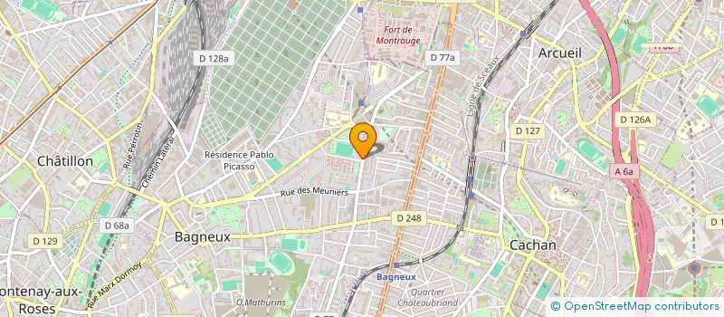 localisation de l'entreprise MADAME SARRA BOUALI  BAGNEUX