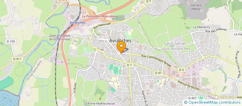 localisation de l'entreprise MADAME SARRA BOUZOMMITA  AVRANCHES