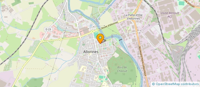 localisation de l'entreprise MADAME SARRA DEROUICHE  ALLONNES