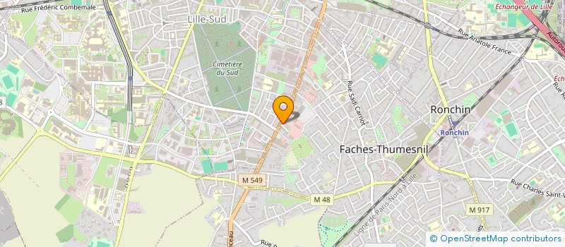 localisation de l'entreprise MADAME SARRA HELLARA  FACHES-THUMESNIL