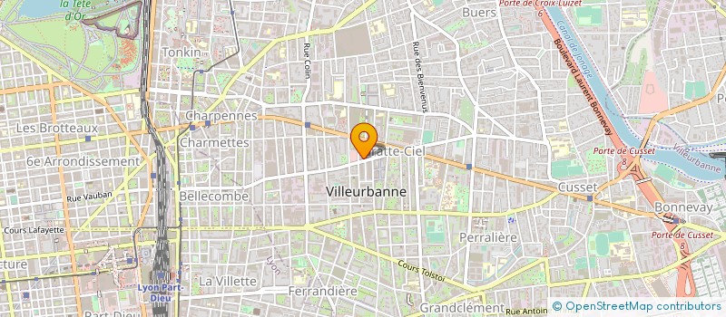 localisation de l'entreprise MADAME SARRA JEMEL  VILLEURBANNE